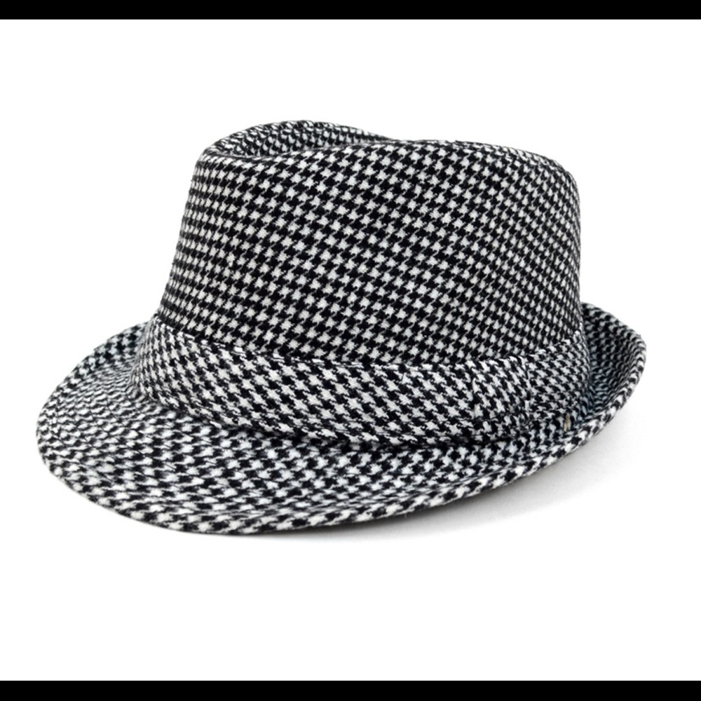 Boys Houndstooth Fedora Hat